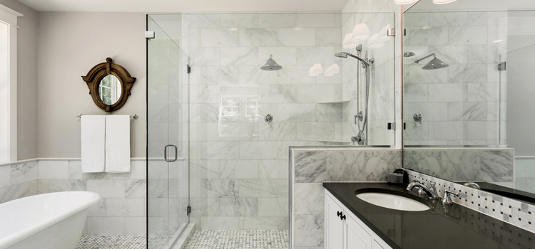 bathroom shower door installation in Hillsborough
